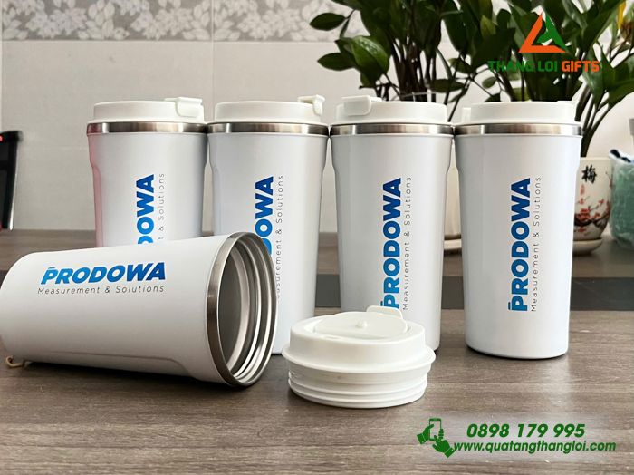 Ly Giữ Nhiệt Màu Trắng 510ml - In Logo Doanh Nghiệp PRODOWA