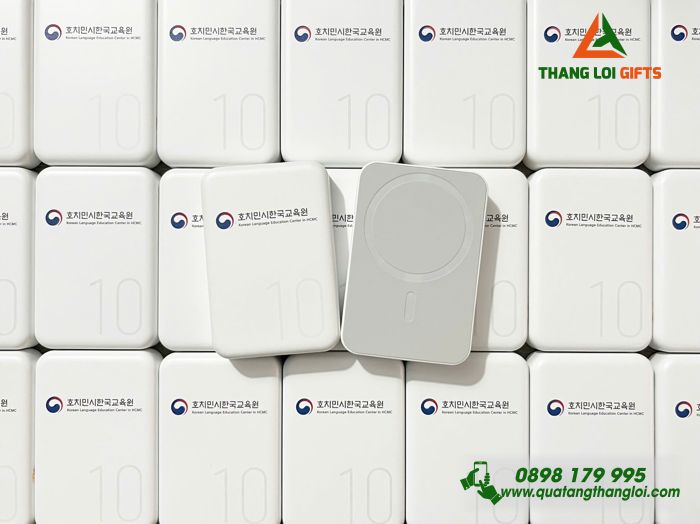Pin Sạc Dự Phòng Không Dây Remax 10.000mAh - In Logo Trung Tâm Ngôn Ngữ Tiếng Hàn