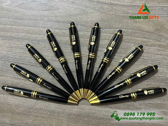 Bộ Bút Ký Kim Loại Xoay - In Khắc Logo Doanh Nghiệp AI4BIZ Cà Mau