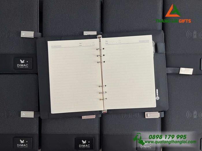 Sổ Tay Đa Năng Màu Đen 8000mAh - Khắc Logo Công Ty Luật DIMAC