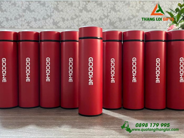 Bình Giữ Nhiệt Màu Đỏ 500ml - In Logo Doanh Nghiệp GOODWE