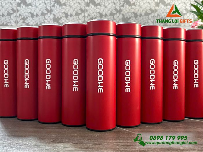 Bình Giữ Nhiệt Màu Đỏ 500ml - In Logo Doanh Nghiệp GOODWE