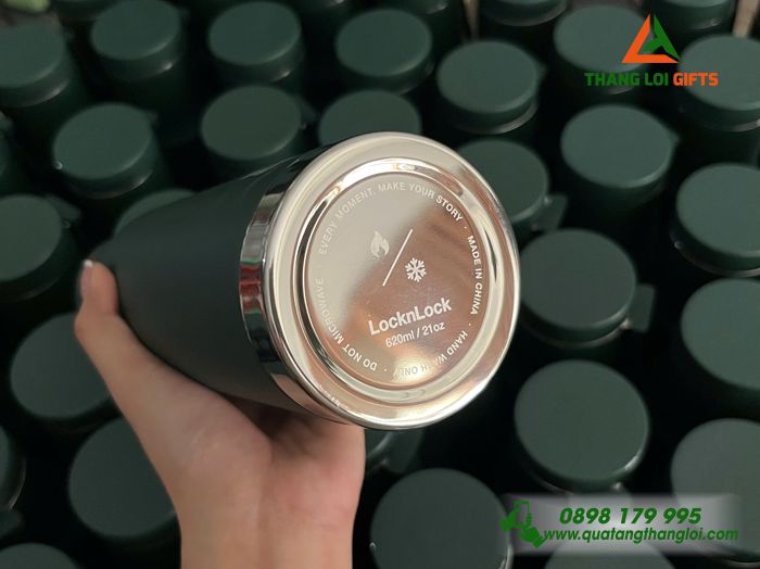 Bình Giữ Nhiệt Lock&Lock LHC4199 Màu Xanh Lá - Khắc Logo Doanh Nghiệp Dược Bình Đông