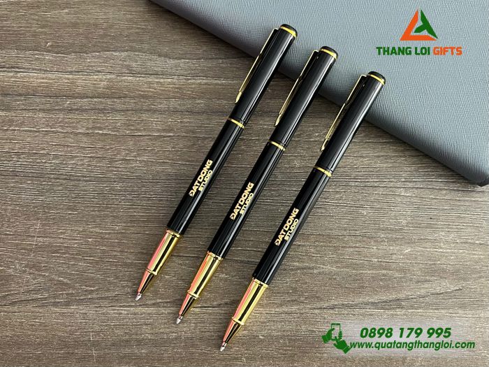 Bút Ký Kim Loại Nắp - Khắc Logo Doanh Nghiệp Đất Đồng STUDIO
