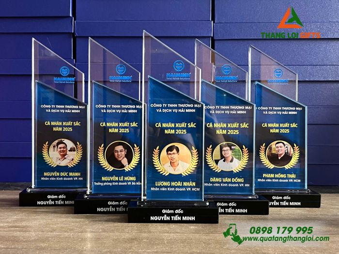 Cup Pha Lê - In Hình Ảnh Logo Doanh Nghiệp Thương Mại Và Dịch Vụ Hải Minh