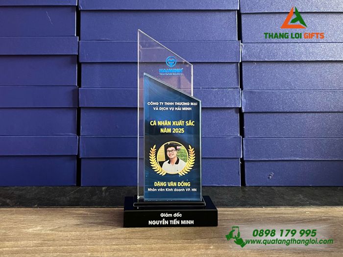 Cup Pha Lê - In Hình Ảnh Logo Doanh Nghiệp Thương Mại Và Dịch Vụ Hải Minh