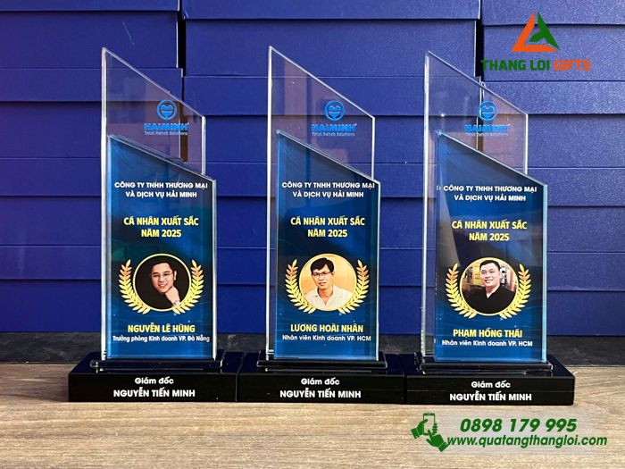 Cup Pha Lê - In Hình Ảnh Logo Doanh Nghiệp Thương Mại Và Dịch Vụ Hải Minh