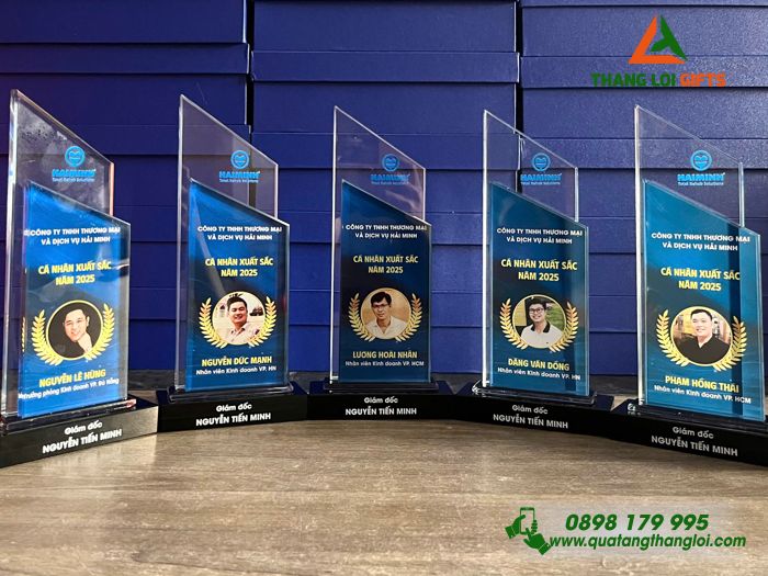 Cup Pha Lê - In Hình Ảnh Logo Doanh Nghiệp Thương Mại Và Dịch Vụ Hải Minh