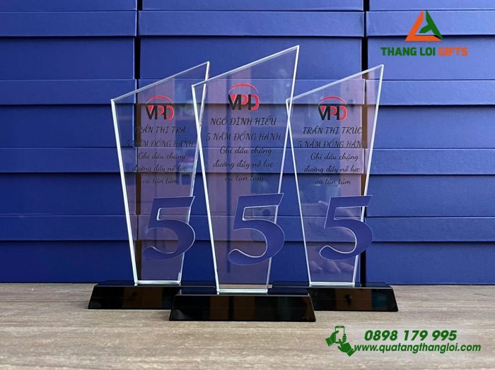 Cup Pha Lê - In Logo Kỷ Niệm 5 Năm Doanh Nghiệp Minh Phát Holdings