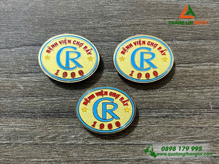 Huy Hiệu Cài Áo Nam Châm Hít - Logo Bệnh Viện Chợ Rẫy