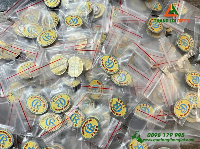 Huy Hiệu Cài Áo Nam Châm Hít - Logo Bệnh Viện Chợ Rẫy