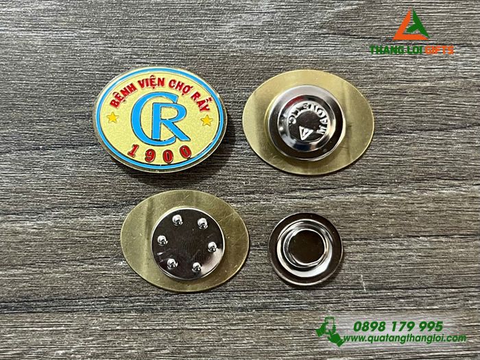 Huy Hiệu Cài Áo Nam Châm Hít - Logo Bệnh Viện Chợ Rẫy