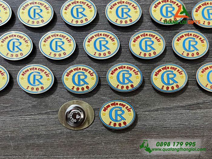 Huy Hiệu Cài Áo Nam Châm Hít - Logo Bệnh Viện Chợ Rẫy