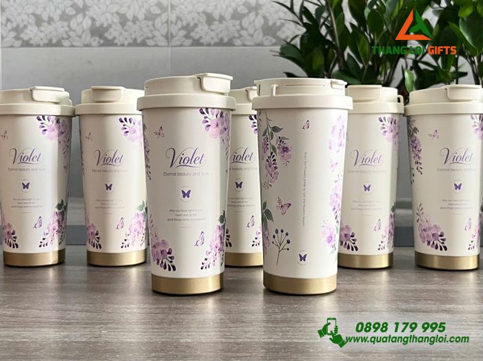 Ly Giữ Nhiệt Violet 530ml Màu Tím - In Khắc Tên Làm Quà Tặng