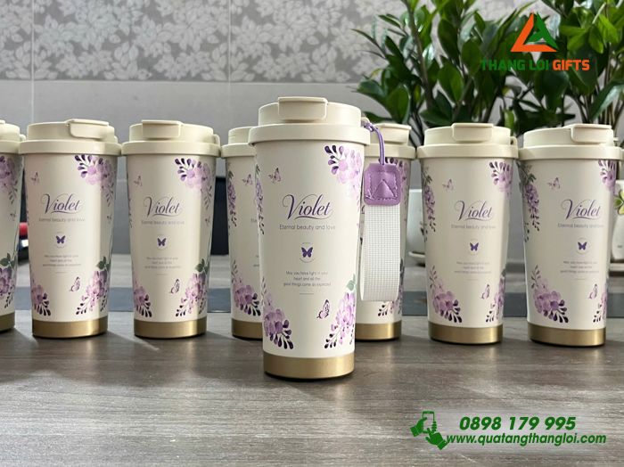Ly Giữ Nhiệt Violet 530ml Màu Tím - In Khắc Tên Làm Quà Tặng
