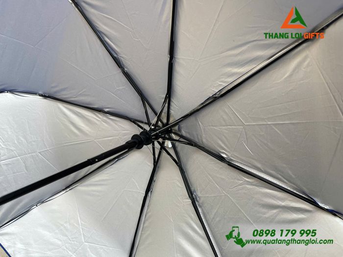 Ô Dù Cầm Tay Màu Xanh - In Logo Doanh Nghiệp R&D VPIC Group