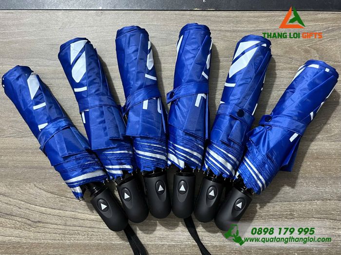 Ô Dù Cầm Tay Gập 3 Màu Xanh - In Logo Doanh Nghiệp FOTON