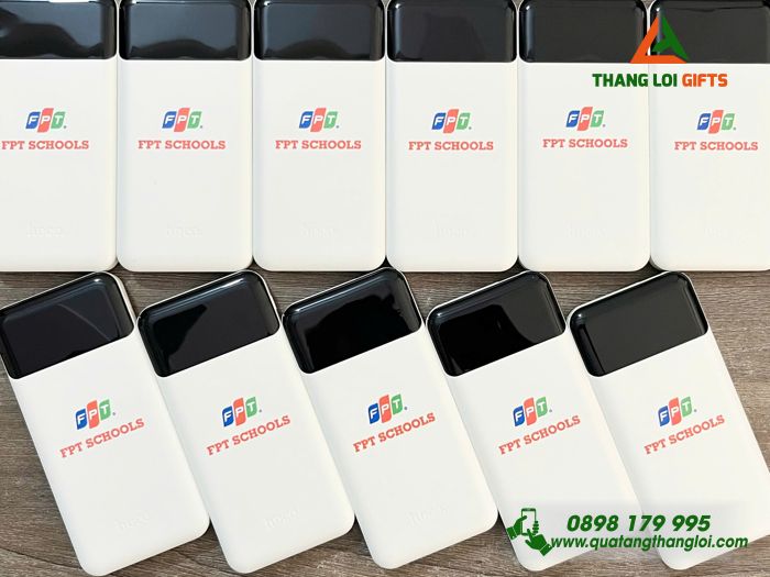Pin Sạc Dự Phòng Hoco 10.000mAh - In Logo Trường Đại Học FPT