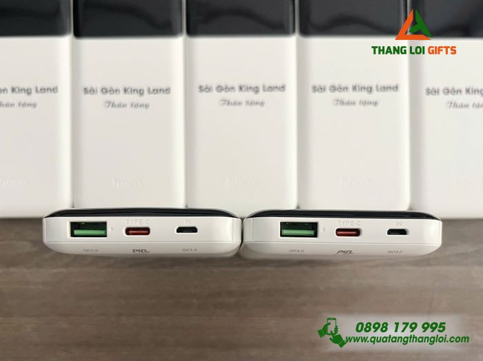Pin Sạc Dự Phòng Hoco 10.000mAh - In Tên Doanh Nghiệp Sài Gòn King Land