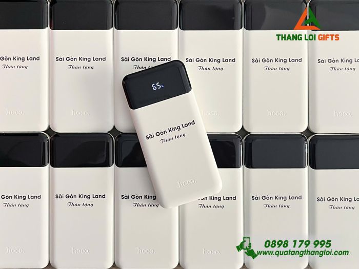 Pin Sạc Dự Phòng Hoco 10.000mAh - In Tên Doanh Nghiệp Sài Gòn King Land