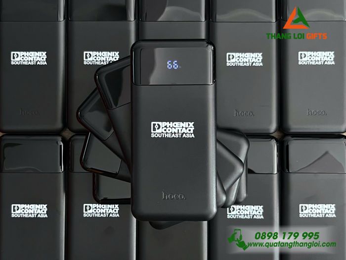 Pin Sạc Dự Phòng Hoco Màu Đen - In Logo Doanh Nghiệp Phoenix Contact