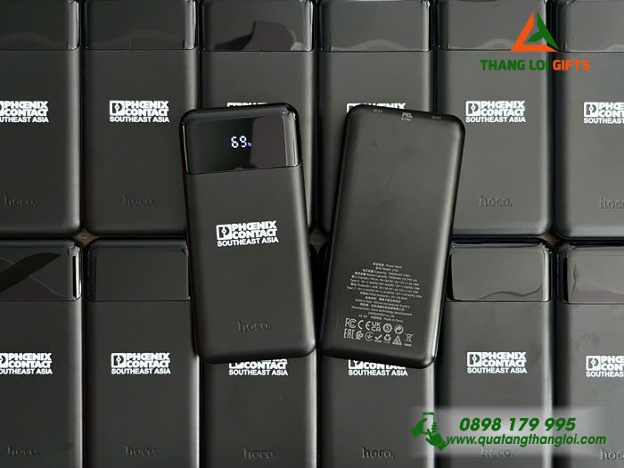 Pin Sạc Dự Phòng Hoco Màu Đen - In Logo Doanh Nghiệp Phoenix Contact