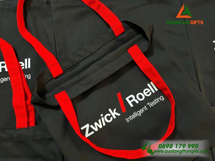 Túi Vải Canvas Màu Đen - In Logo Doanh Nghiệp Zwick Roell Group