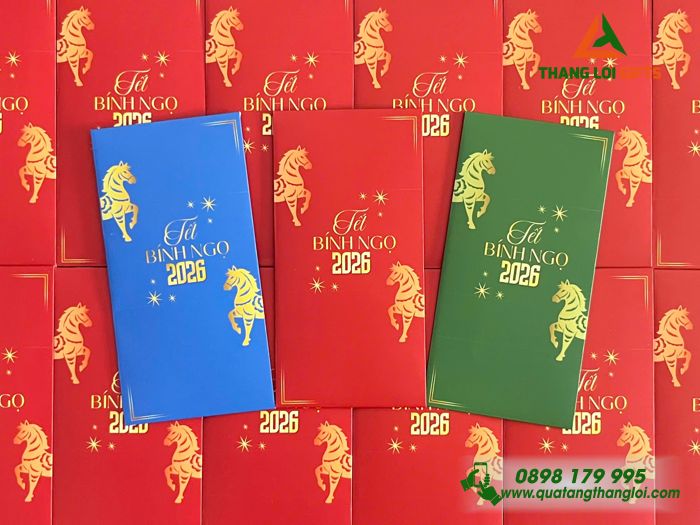Bao Lì Xì Chúc Mừng Năm Mới - In Logo Trung Tâm Ngoại Ngữ ALOHA Sài Gòn