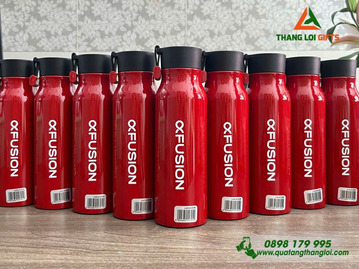 Bình Giữ Nhiệt Lock&Lock LHC4125 500ml Màu Đỏ - In Logo FUSION