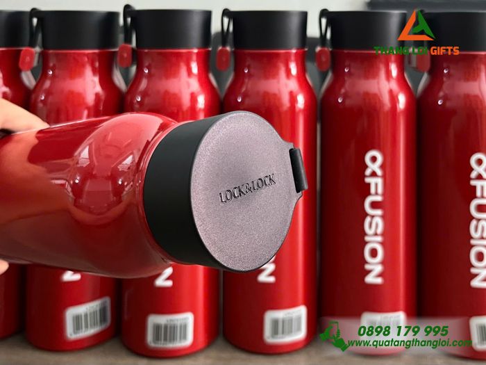 Bình Giữ Nhiệt Lock&Lock LHC4125 500ml Màu Đỏ - In Logo FUSION