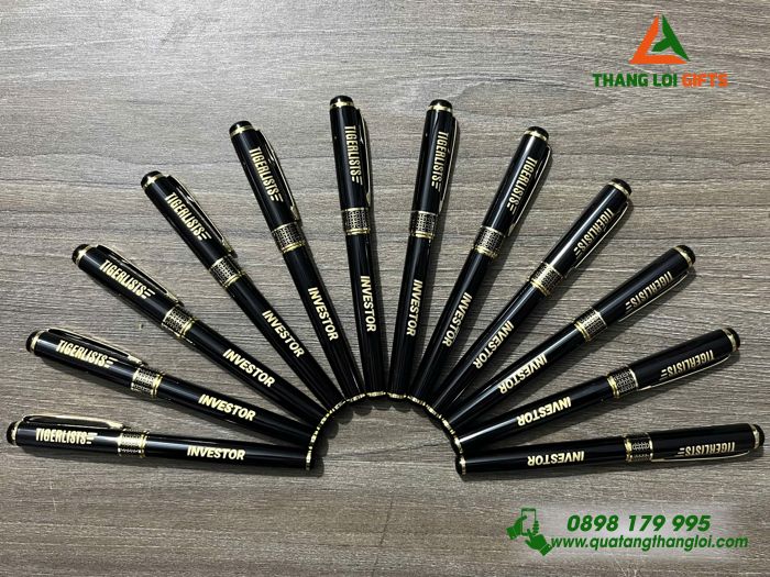 Bút Ký Kim Loại Khoen Hình Tổ Ong - Khắc Tên TIGERLISTS INVESTOR