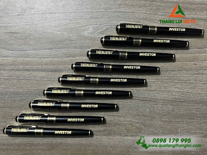 Bút Ký Kim Loại Khoen Hình Tổ Ong - Khắc Tên TIGERLISTS INVESTOR
