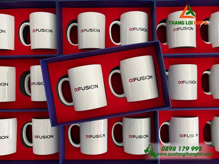 Ly Sứ Bát Tràng - In Logo Thương Hiệu FUSION