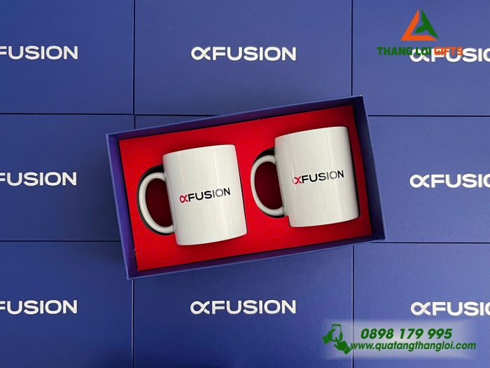 Ly Sứ Bát Tràng - In Logo Thương Hiệu FUSION