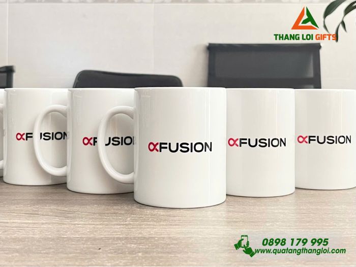 Ly Sứ Bát Tràng - In Logo Thương Hiệu FUSION