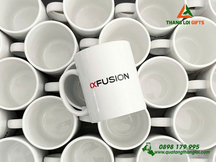 Ly Sứ Bát Tràng - In Logo Thương Hiệu FUSION