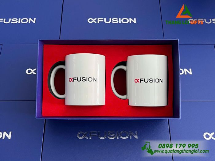Ly Sứ Bát Tràng - In Logo Thương Hiệu FUSION
