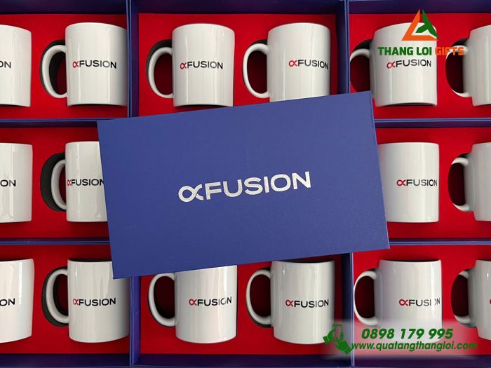 Ly Sứ Bát Tràng - In Logo Thương Hiệu FUSION