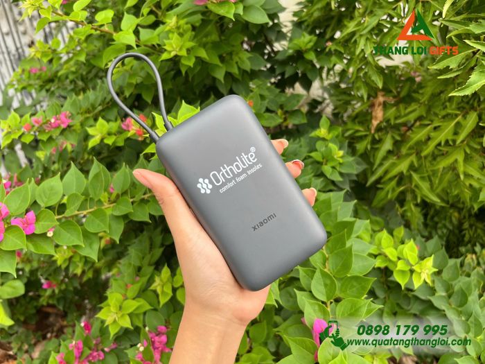 Pin Sạc Dự Phòng Xiaomi 20.000mAh - In Logo Doanh Nghiệp Ortholite Việt Nam