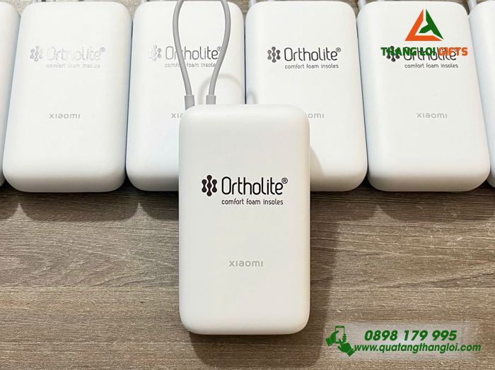 Pin Sạc Dự Phòng Xiaomi 20.000mAh - In Logo Doanh Nghiệp Ortholite Việt Nam