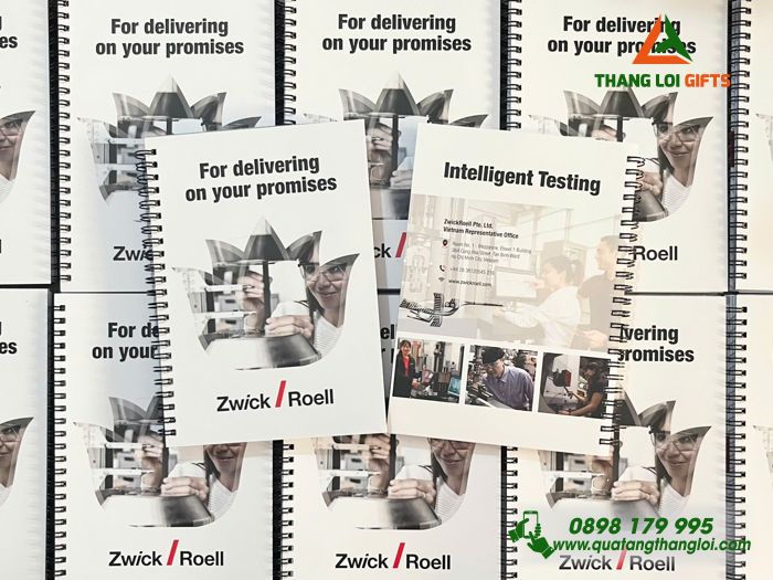 Sổ Tay Lò Xo - In Logo Doanh Nghiệp Zwick Roell Group