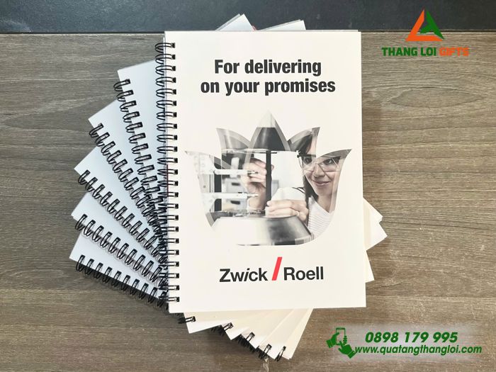 Sổ Tay Lò Xo - In Logo Doanh Nghiệp Zwick Roell Group