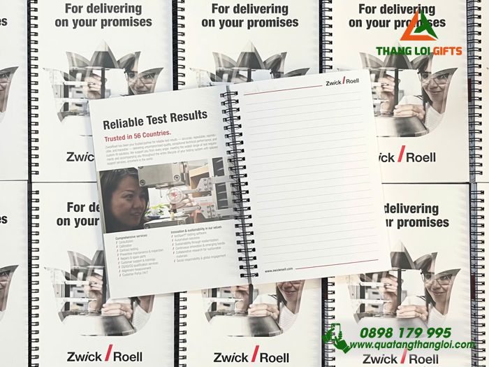 Sổ Tay Lò Xo - In Logo Doanh Nghiệp Zwick Roell Group