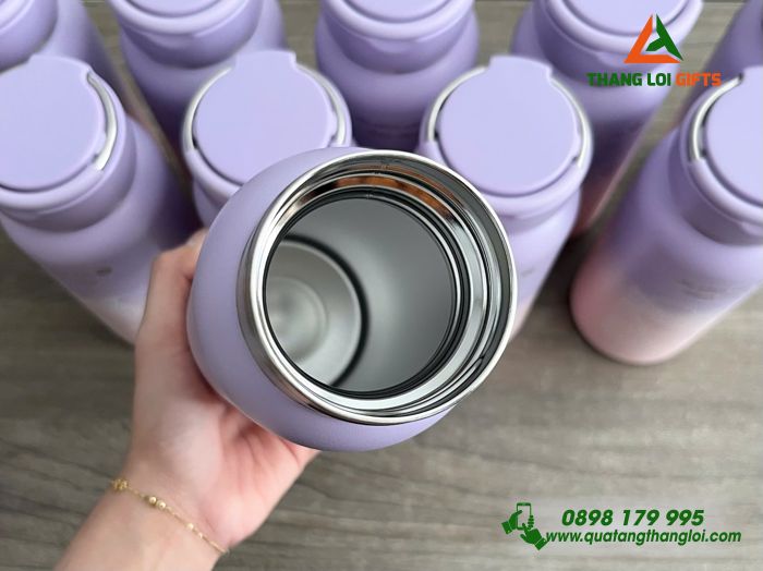 Bình Giữ Nhiệt Lock&Lock LHC4321 650ml Màu Hồng Tím - Khắc Tên Làm Quà Tặng 