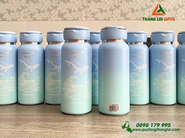 Bình Giữ Nhiệt Lock&Lock LHC4321 650ml Màu Xanh - Khắc Tên Làm Quà Tặng