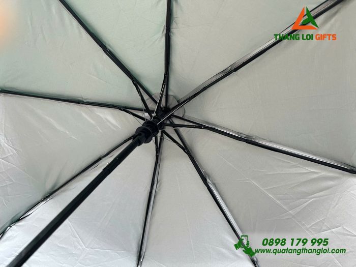 Ô Dù Cầm Tay Gập 3 Màu Xanh Lá - In Logo Doanh Nghiệp WYNDHAM GARDEN