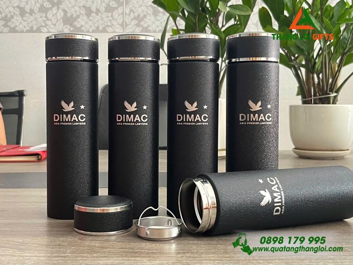 Bình Giữ Nhiệt Sơn Nhám - Khắc Logo Công Ty Luật DIMAC
