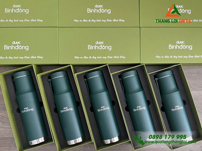 Bình Giữ Nhiệt Lock&Lock LHC4199 - In Khắc Logo Doanh Nghiệp Dược Phẩm Bình Đông