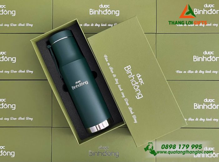 Bình Giữ Nhiệt Lock&Lock LHC4199 - In Khắc Logo Doanh Nghiệp Dược Phẩm Bình Đông