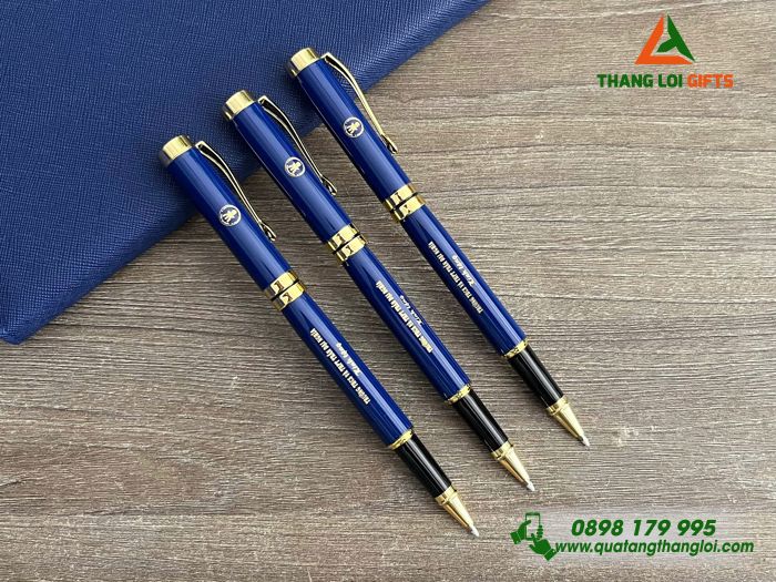 Bút Ký Kim Loại Nắp - Khắc Logo Trường THCS Và THPT Trần Đại Nghĩa